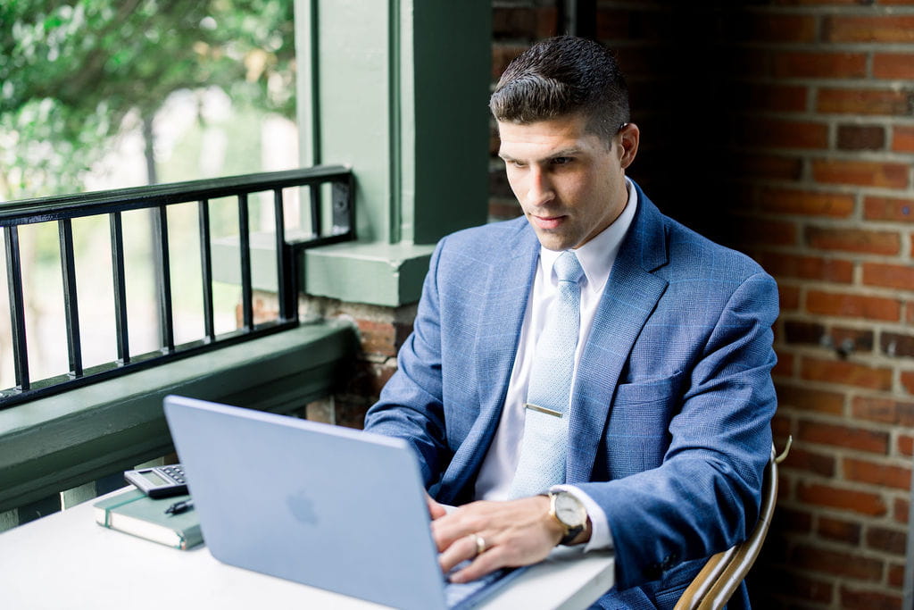 Kevin Belskie at work as a fee-only fiduciary financial advisor
